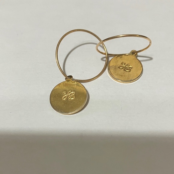 Whimsical Small Laurel Burch Gold Moon Cat Earrings with Colorful Accents - Picture 5 of 5